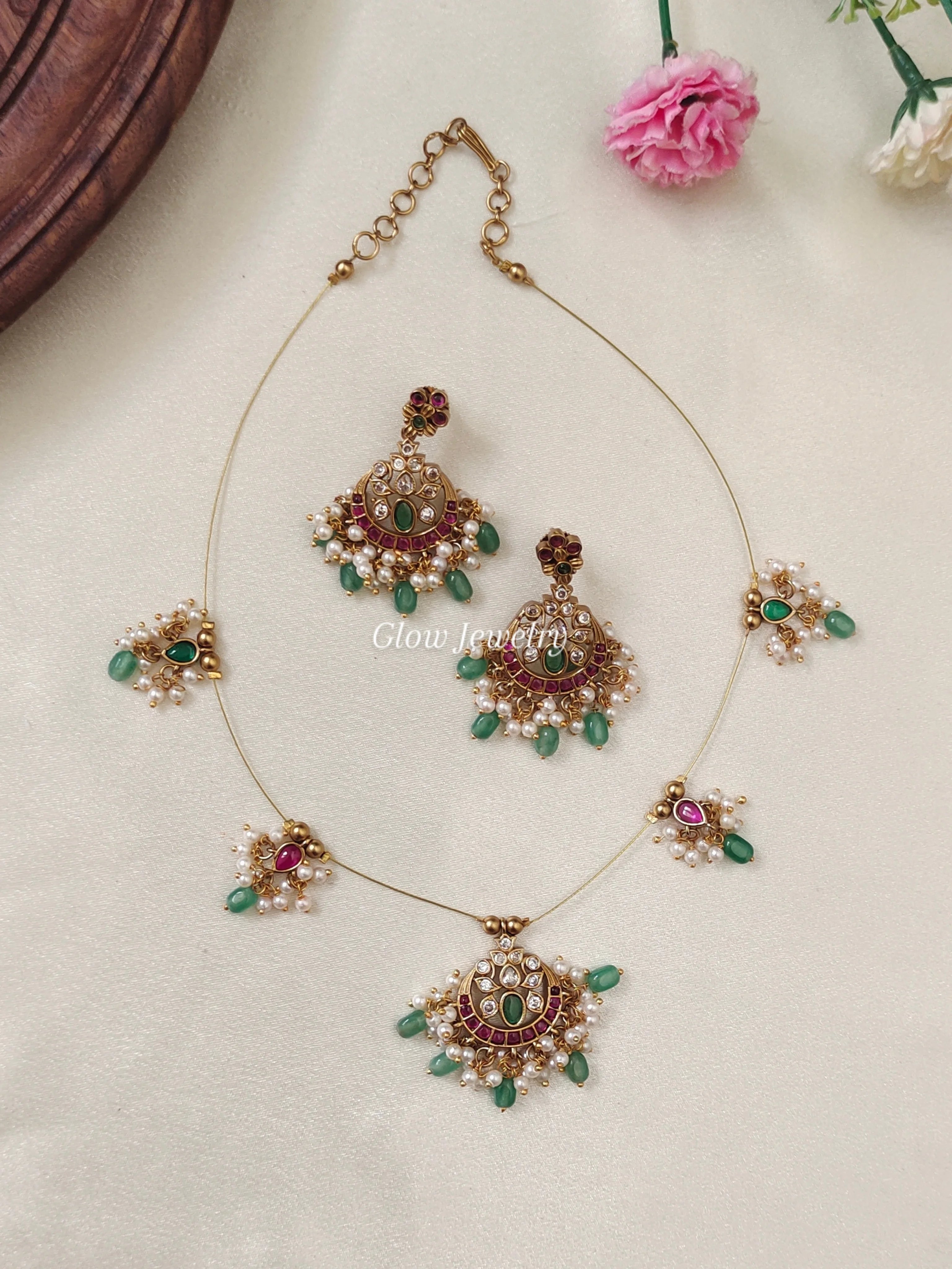 Premium Quality Kemp Stone Invisible Necklace