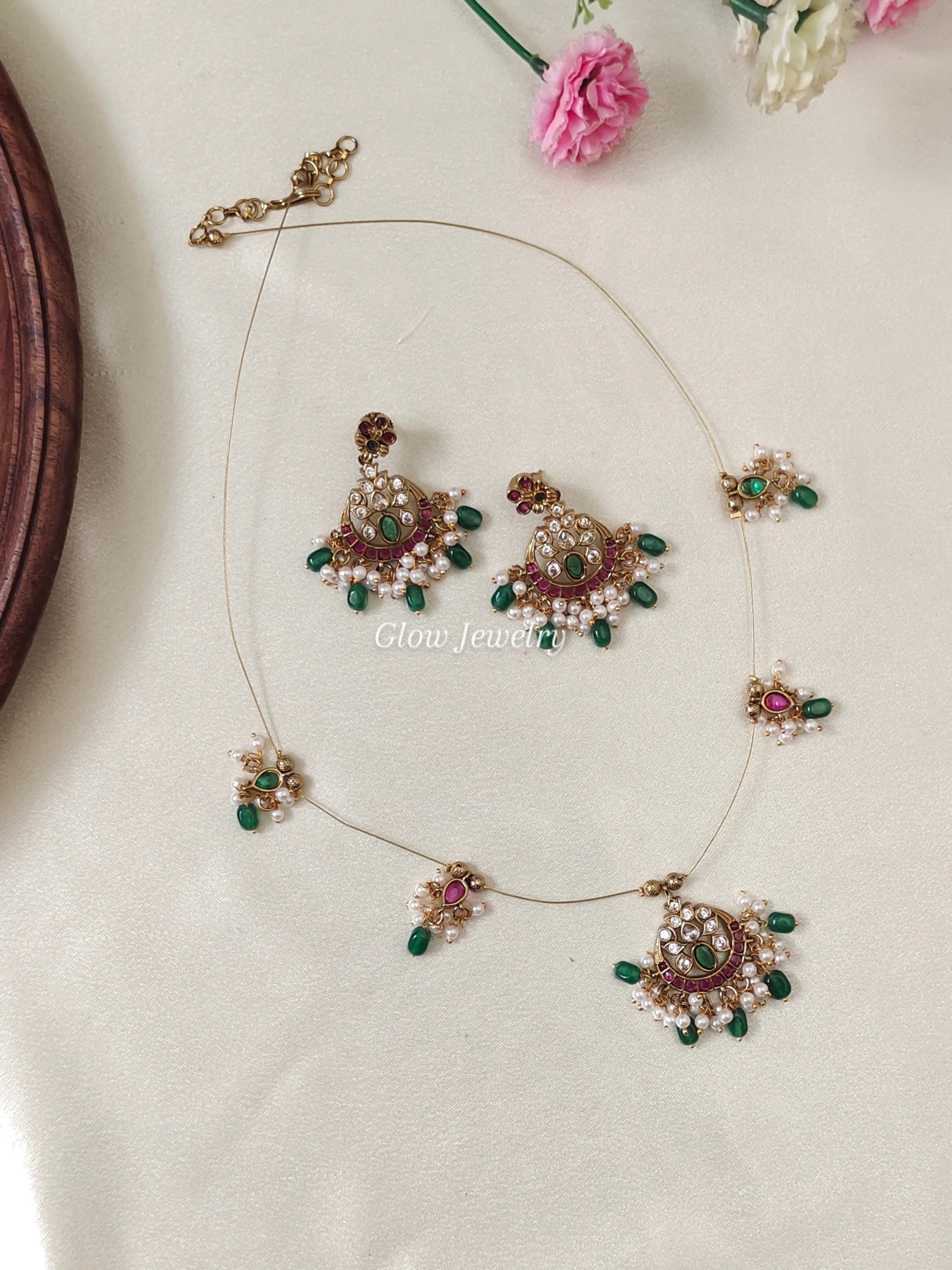 Premium Quality Kemp Stone Invisible Necklace