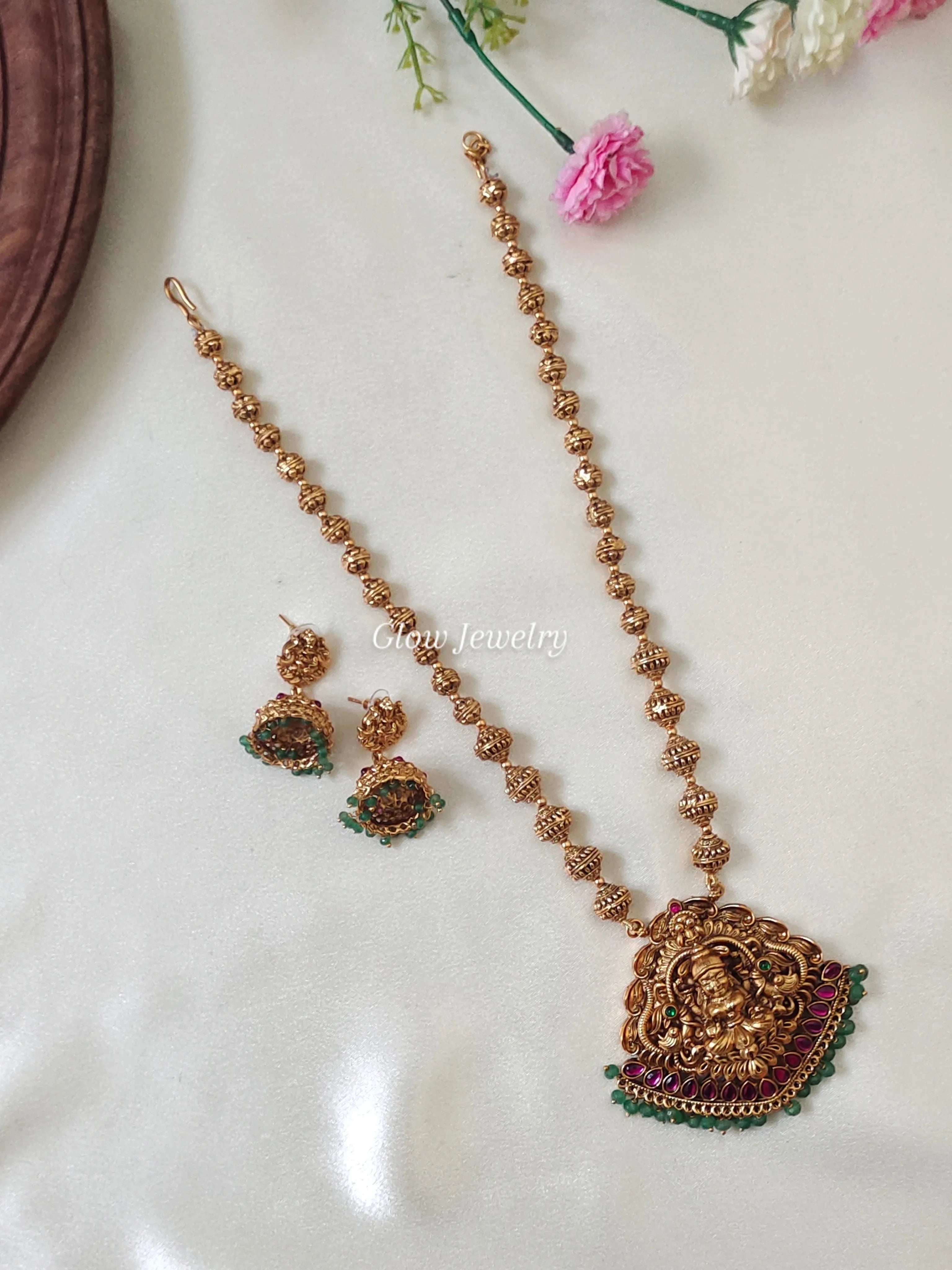 Premium Quality Antique Lakshmi Gundu Maala