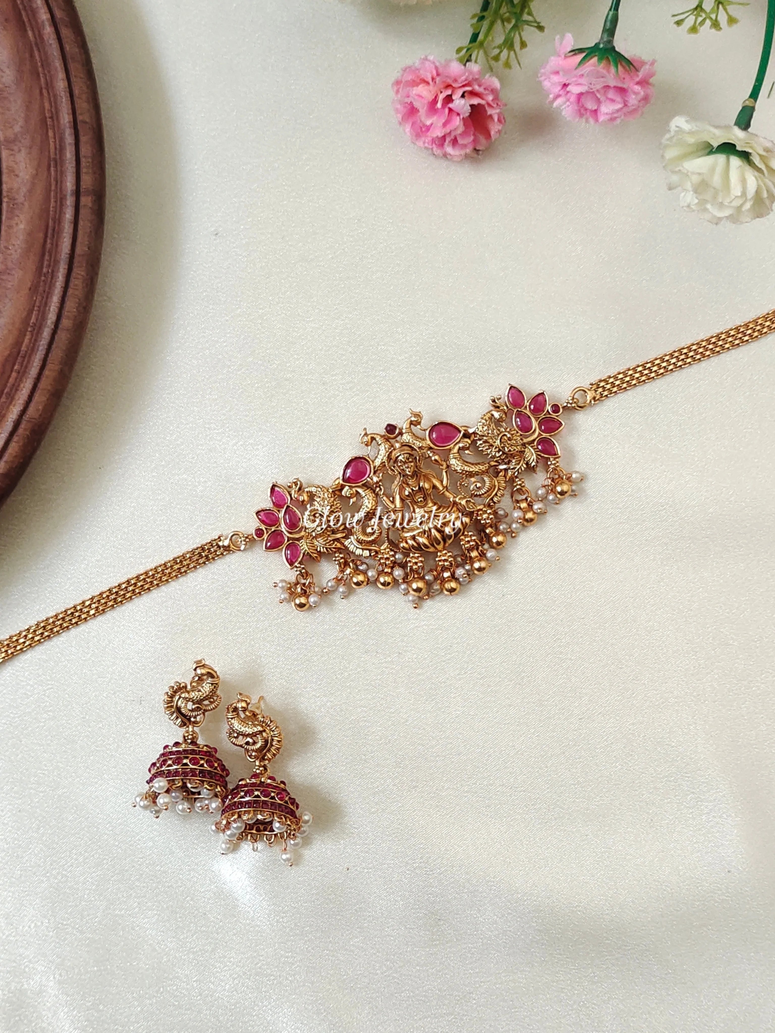 Premium Quality Lakshmi Peacock Choker