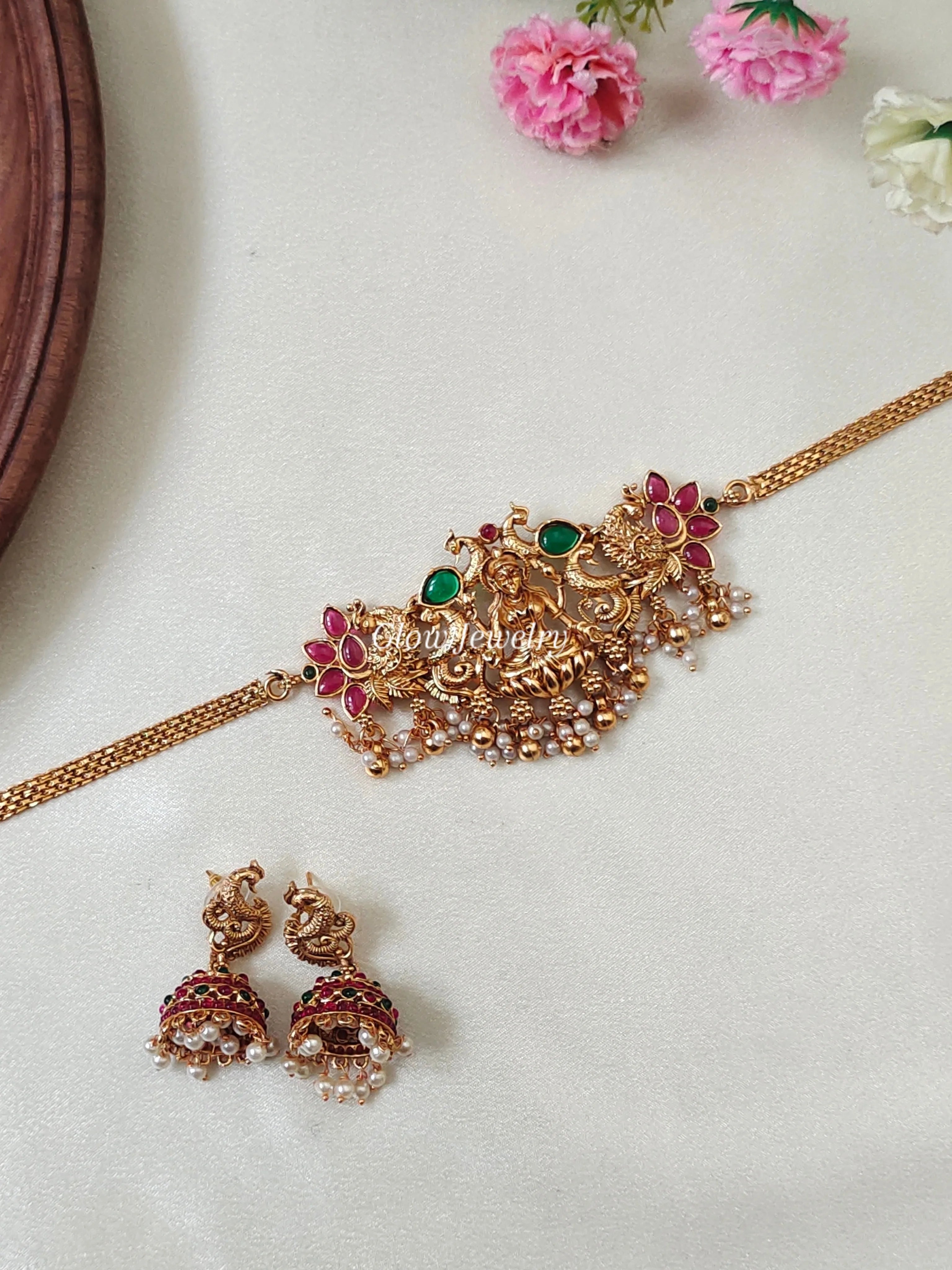 Premium Quality Lakshmi Peacock Choker