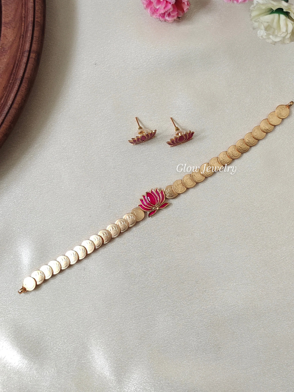 Premium Quality Coin Lotus Neckset