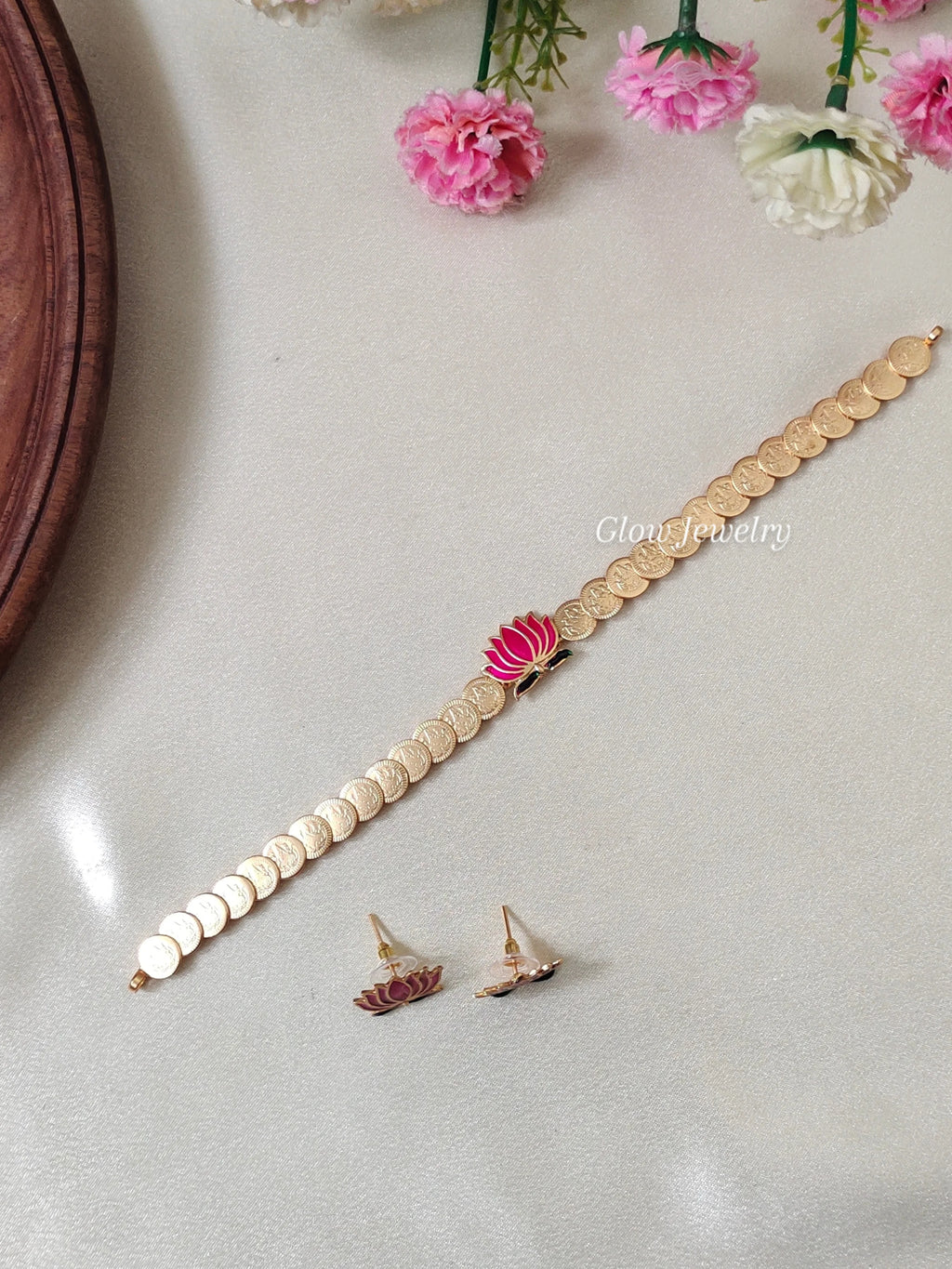 Premium Quality Coin Lotus Neckset
