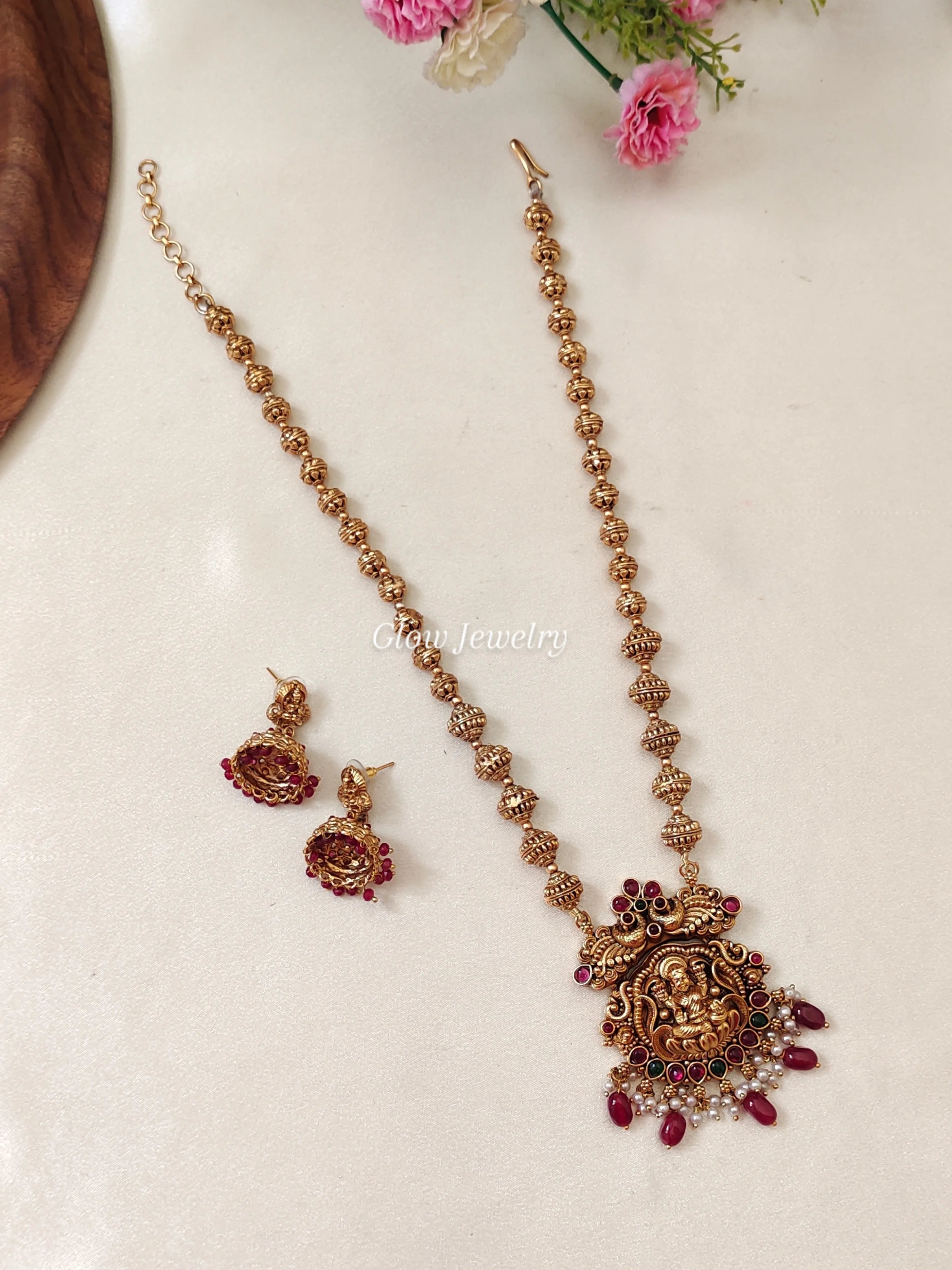 Premium Quality Antique Lakshmi Gundu Maala