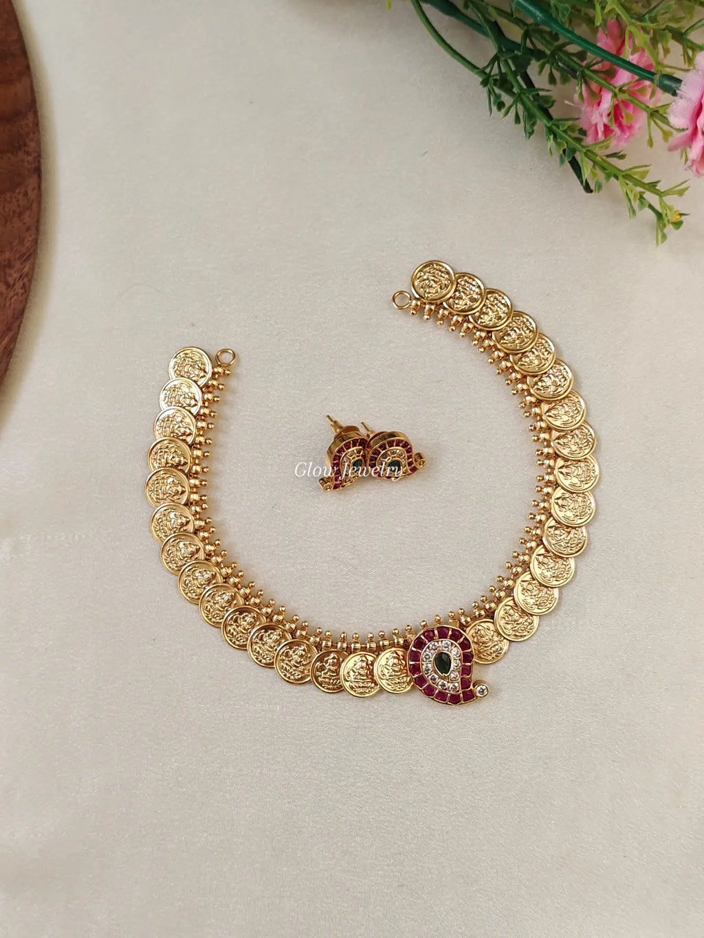 Premium Quality Lakshmi Kasu Mango Necklace