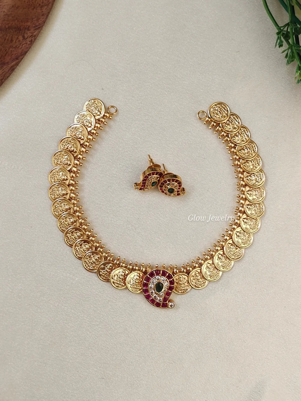Premium Quality Lakshmi Kasu Mango Necklace