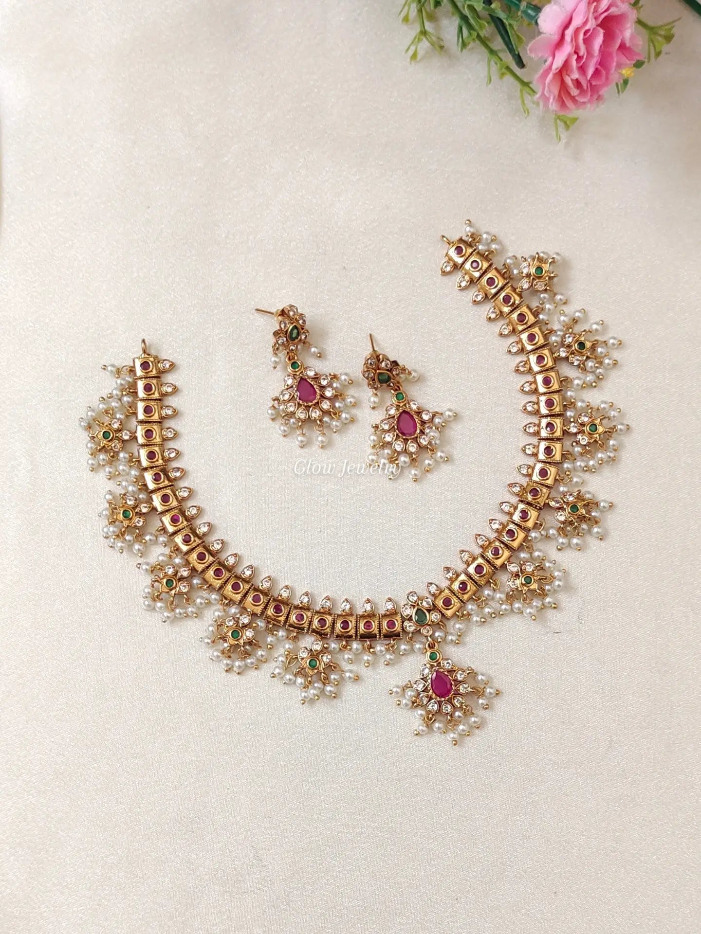 Premium Quality Guttapusalu Necklace