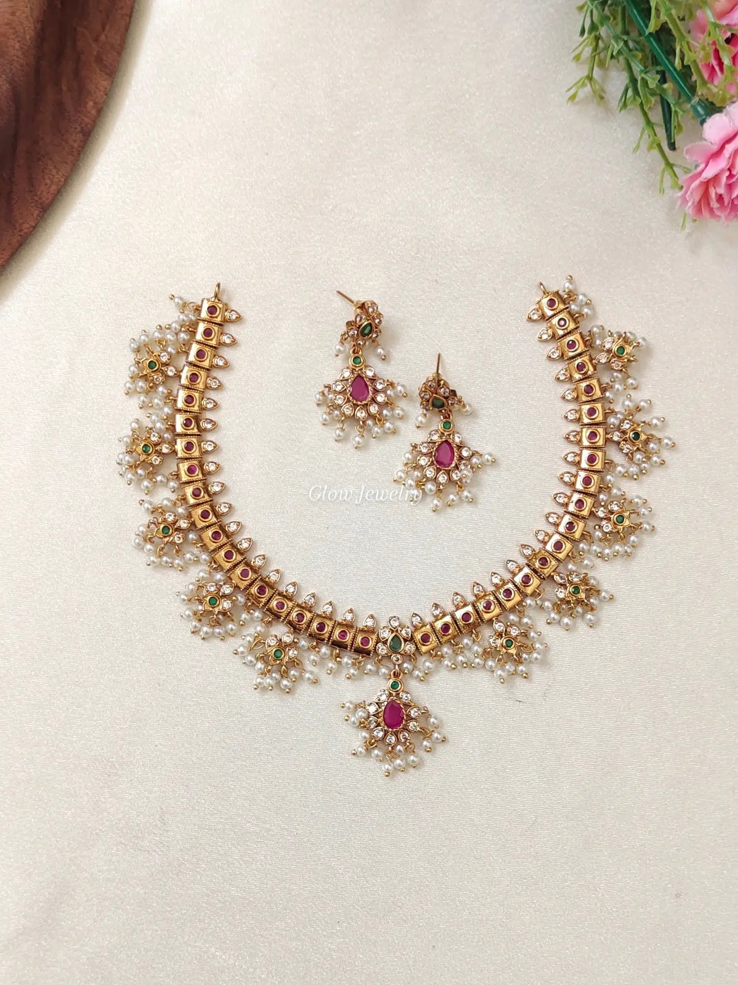 Premium Quality Guttapusalu Necklace