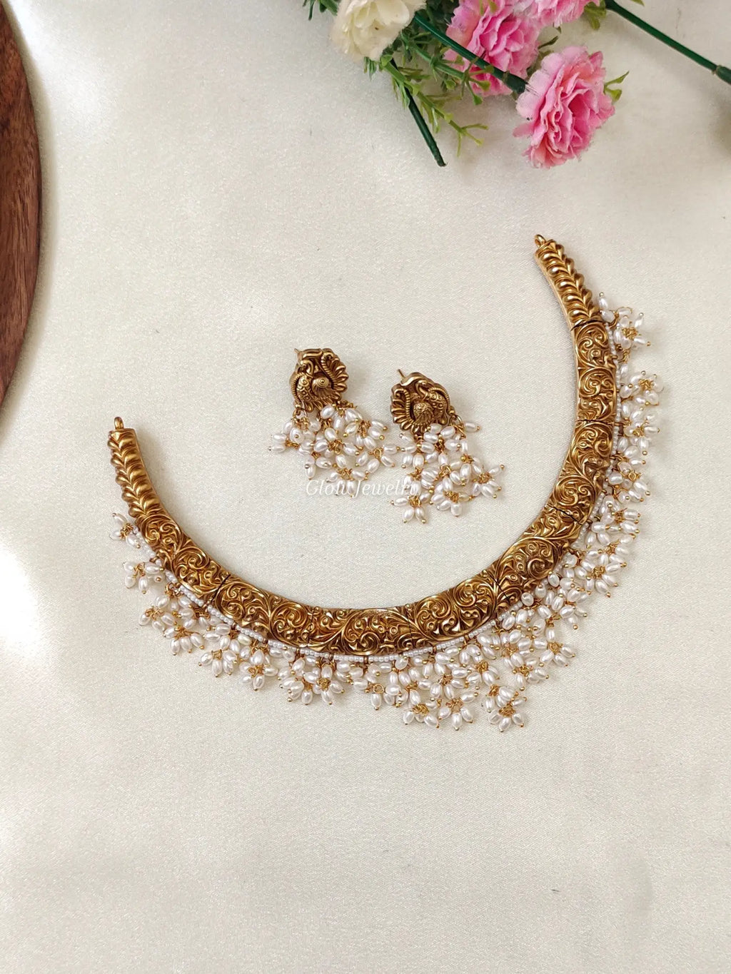 Premium Quality Guttapusalu Kanti Necklace