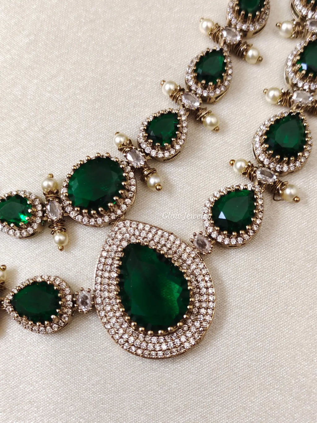 Premium Quality Bridal 2 Layer Victorian Necklace