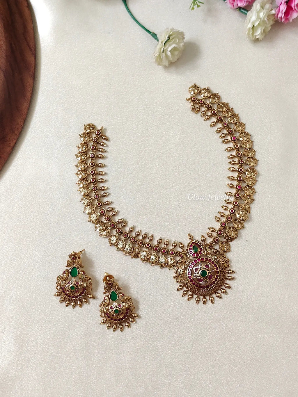 Premium Quality Non-Idol Kempu Kasu Necklace