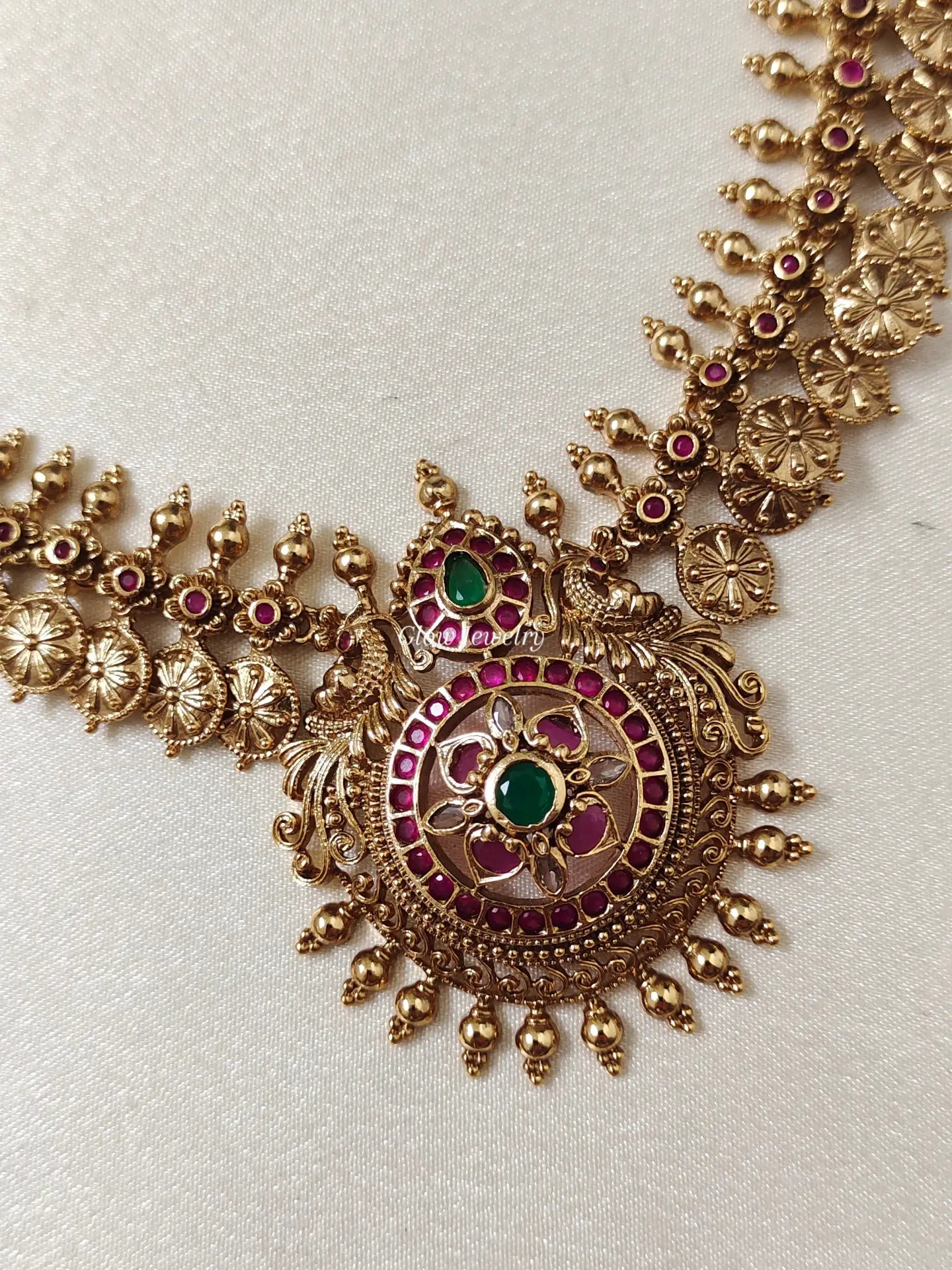 Premium Quality Non-Idol Kempu Kasu Necklace