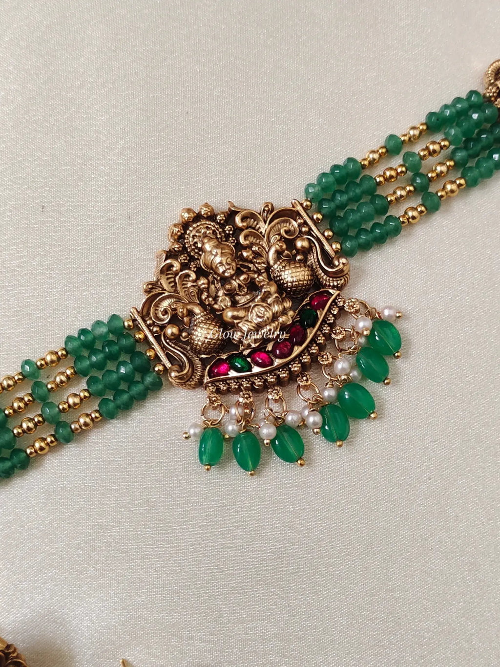 Premium Quality Sea Beads Lakshmi Choker