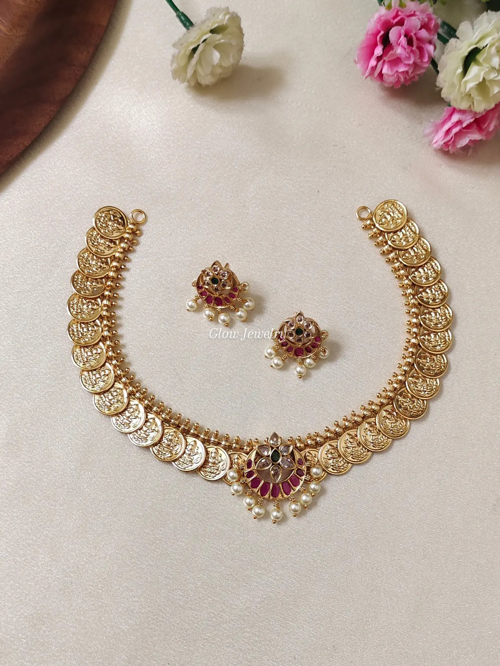 Premium Quality Lakshmi Kasu Necklace