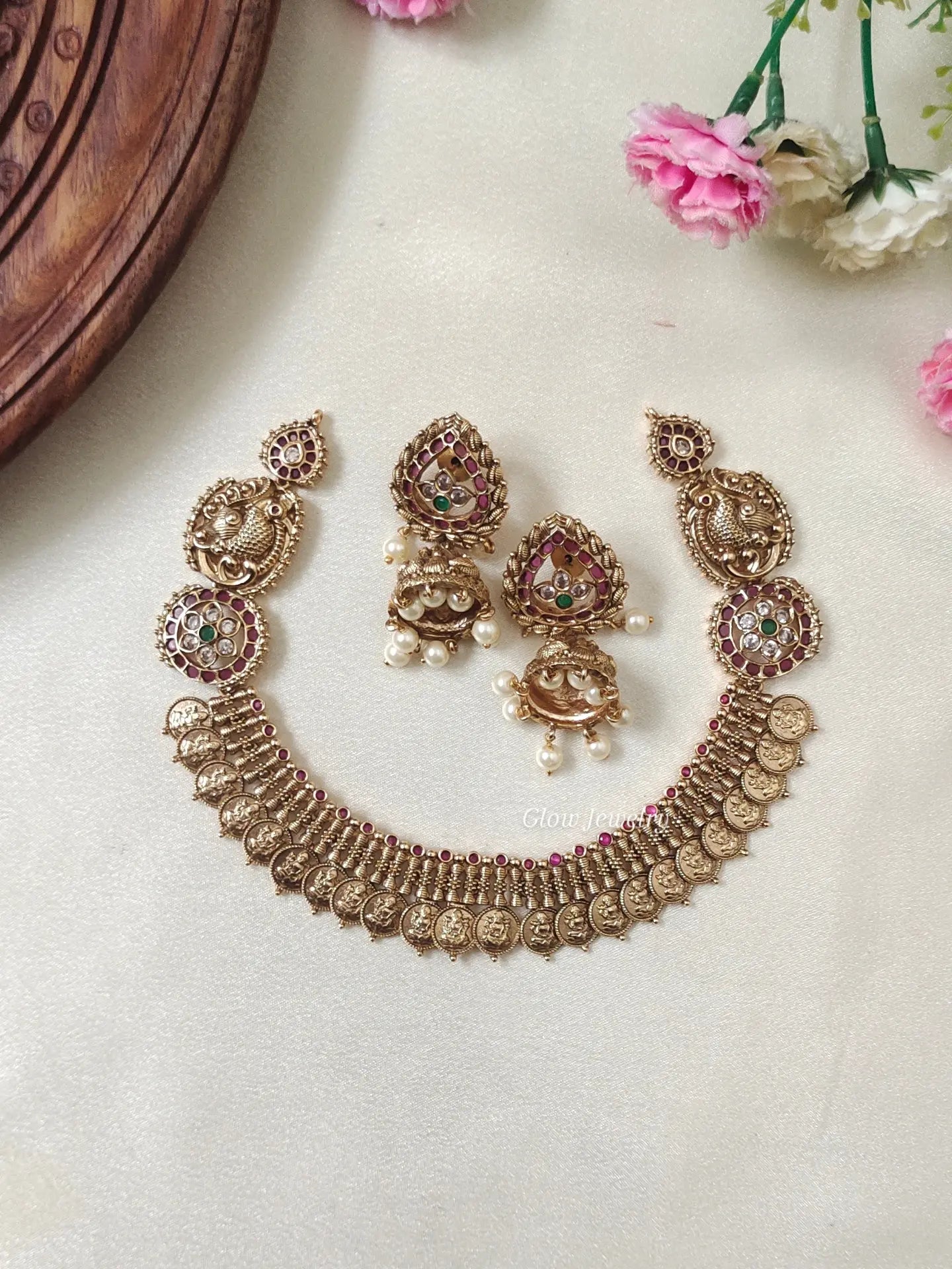 Premium Quality Lakshmi Kasu Necklace