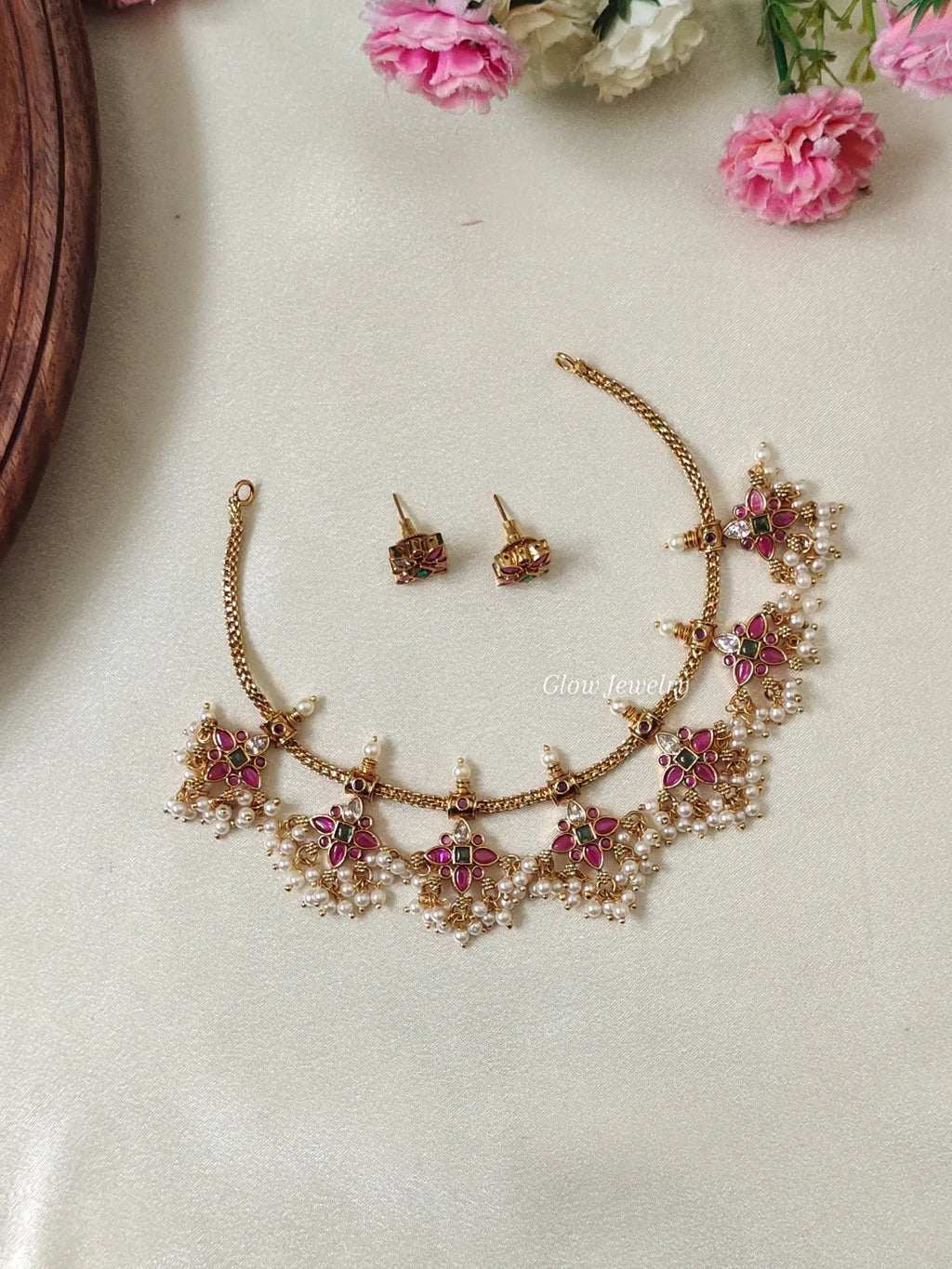 Premium Quality Kempu Necklace