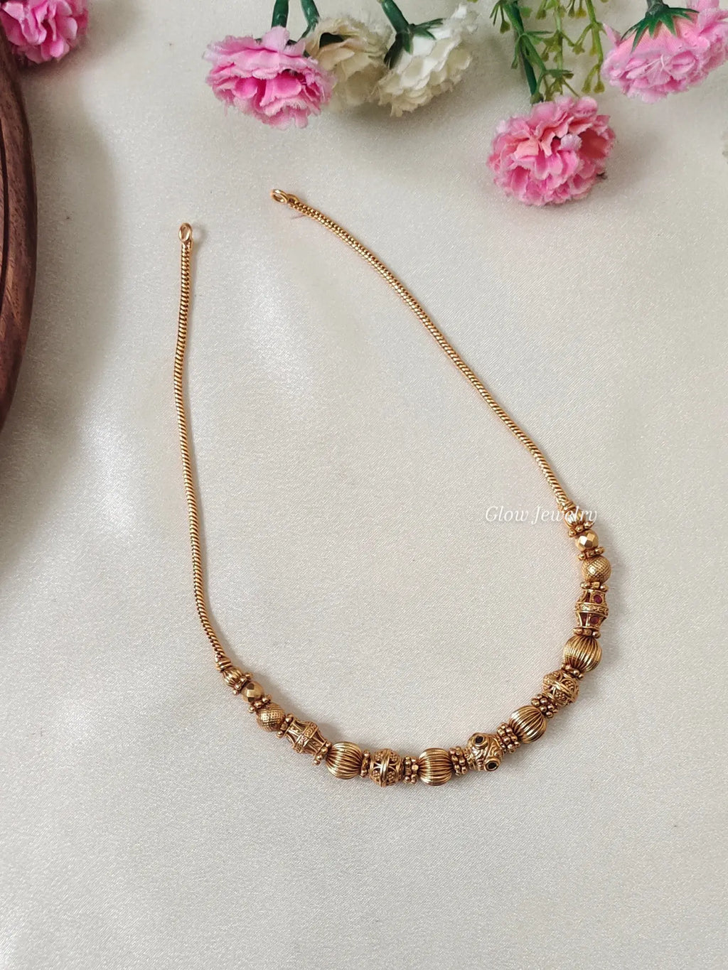Premium Quality Gold Beaded Necklace