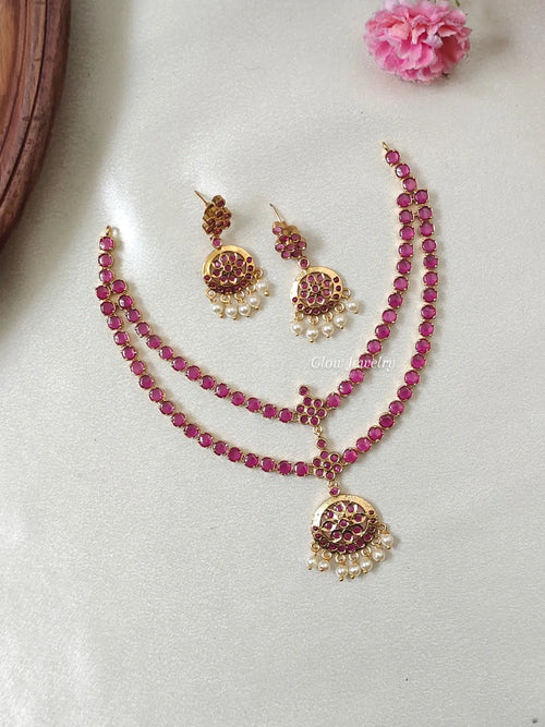 Premium Quality 2 Layer Attigai Necklace