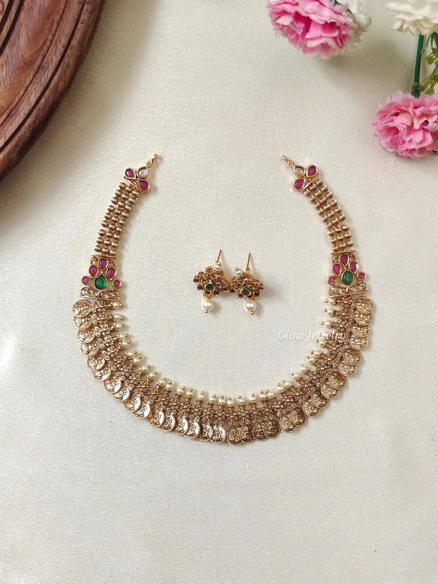Premium Quality Lakshmi Kasu Necklace