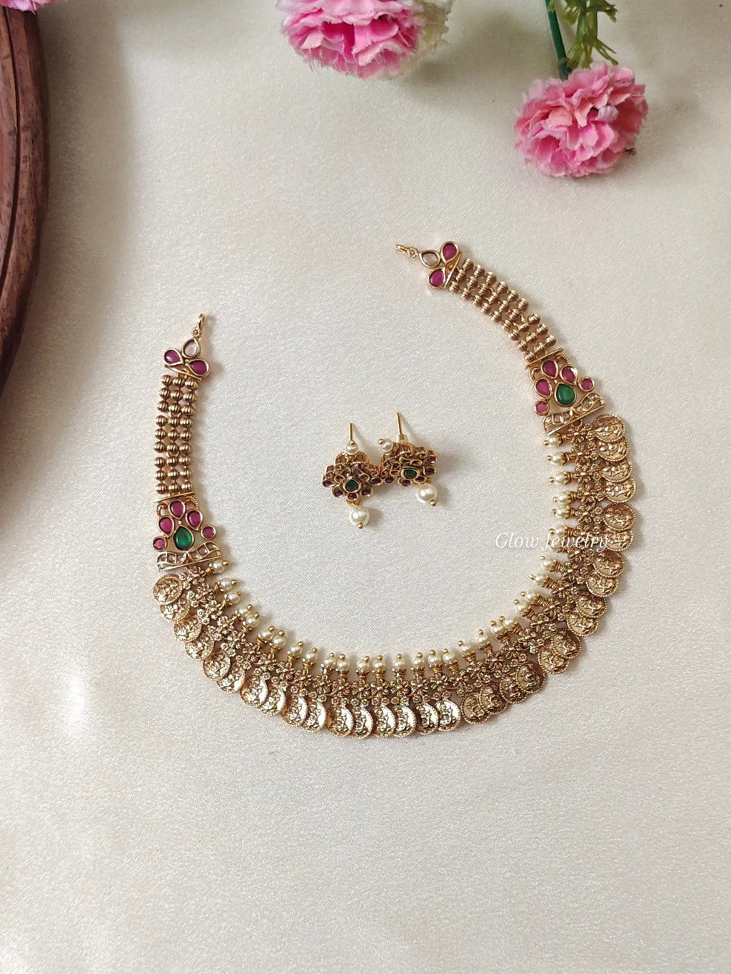 Premium Quality Lakshmi Kasu Necklace