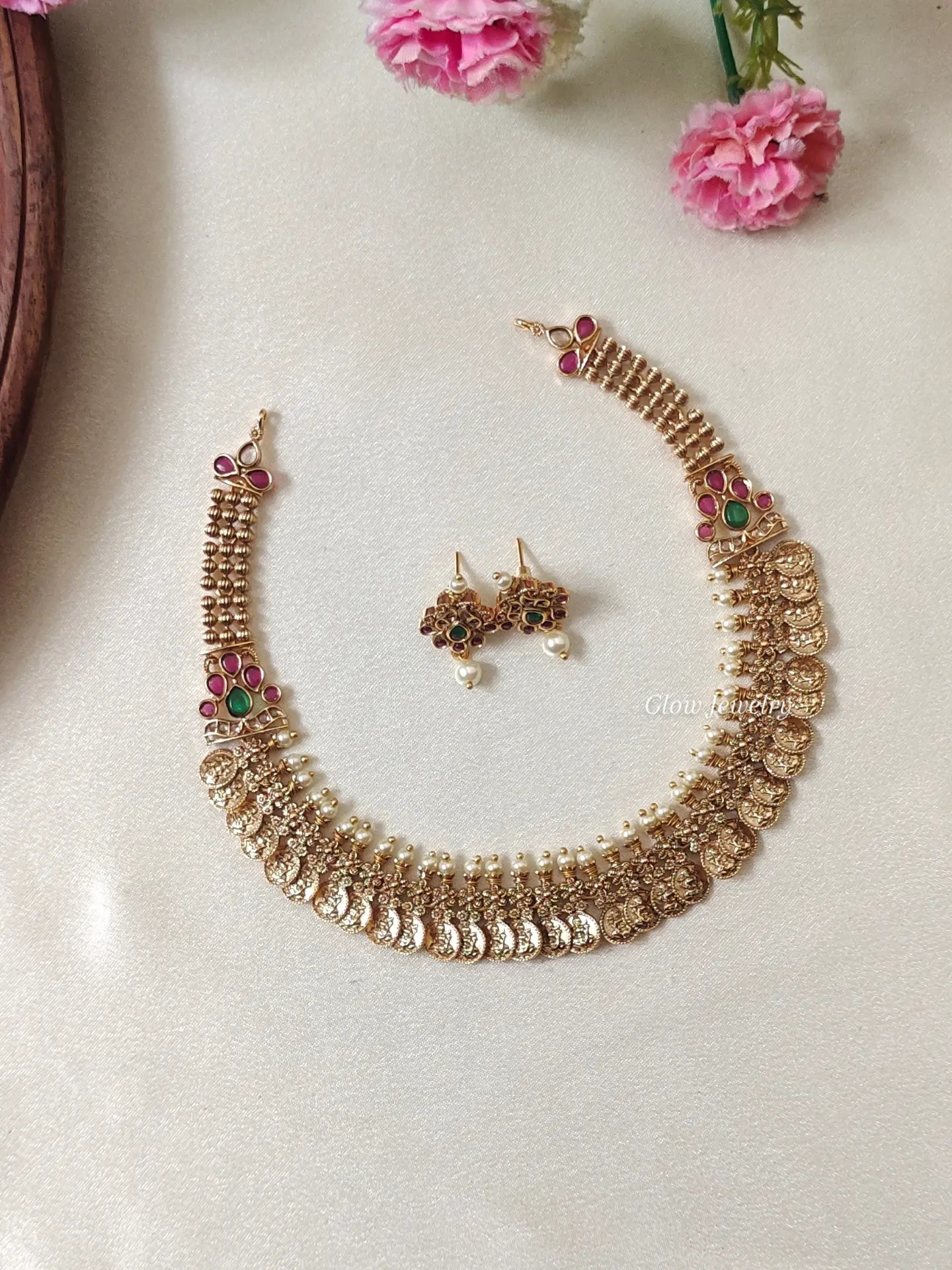 Premium Quality Lakshmi Kasu Necklace