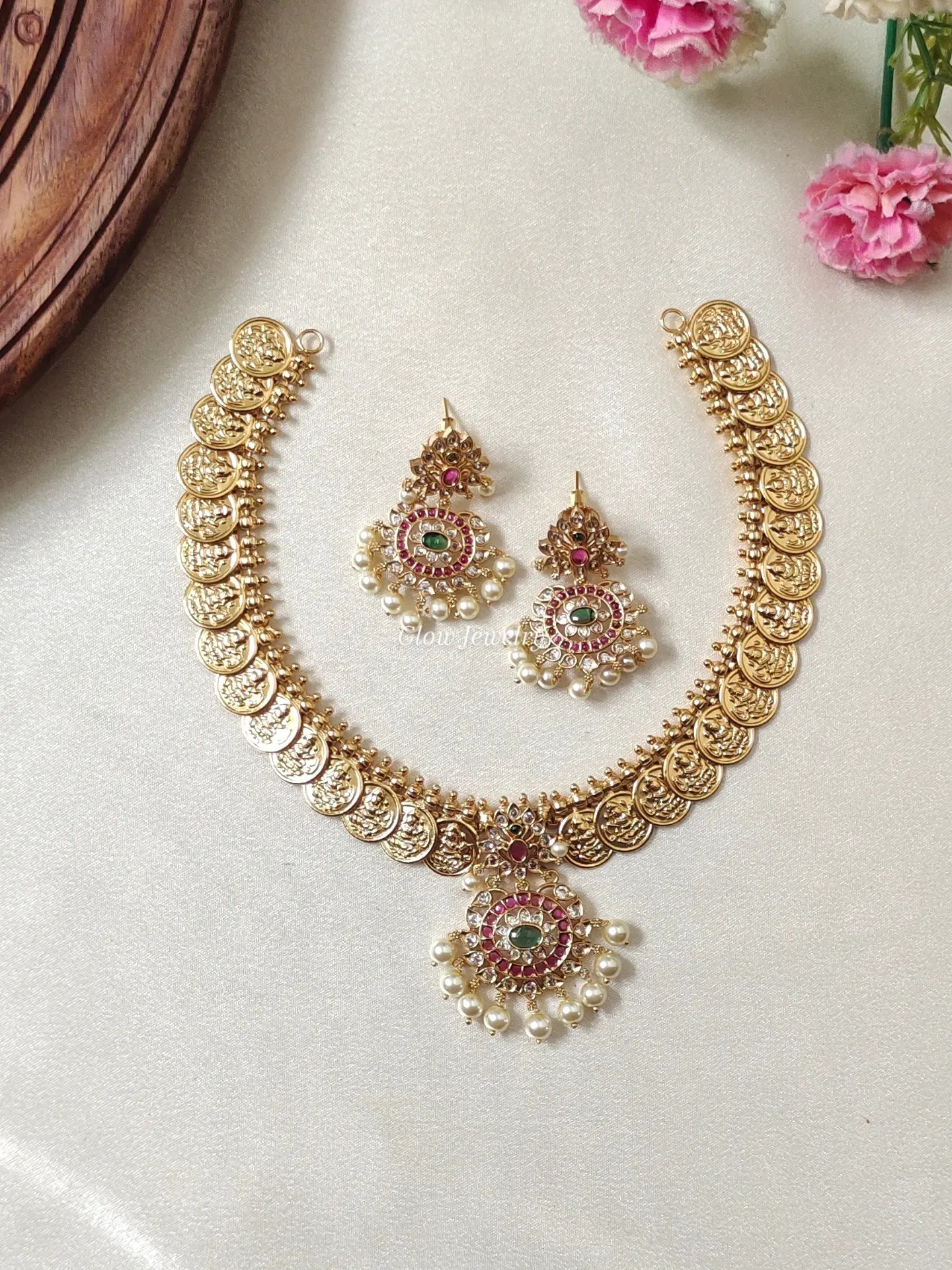 Premium Quality Lakshmi Kasu Necklace