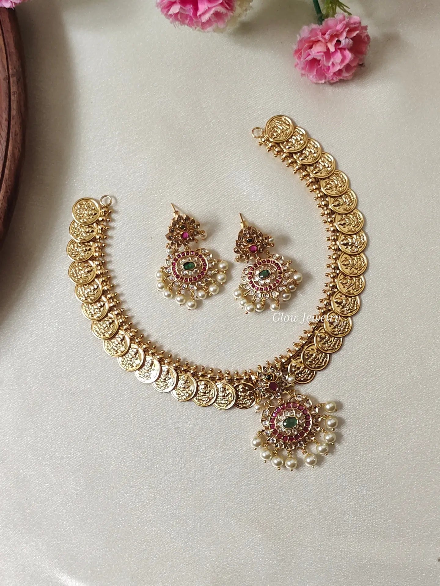 Premium Quality Lakshmi Kasu Necklace