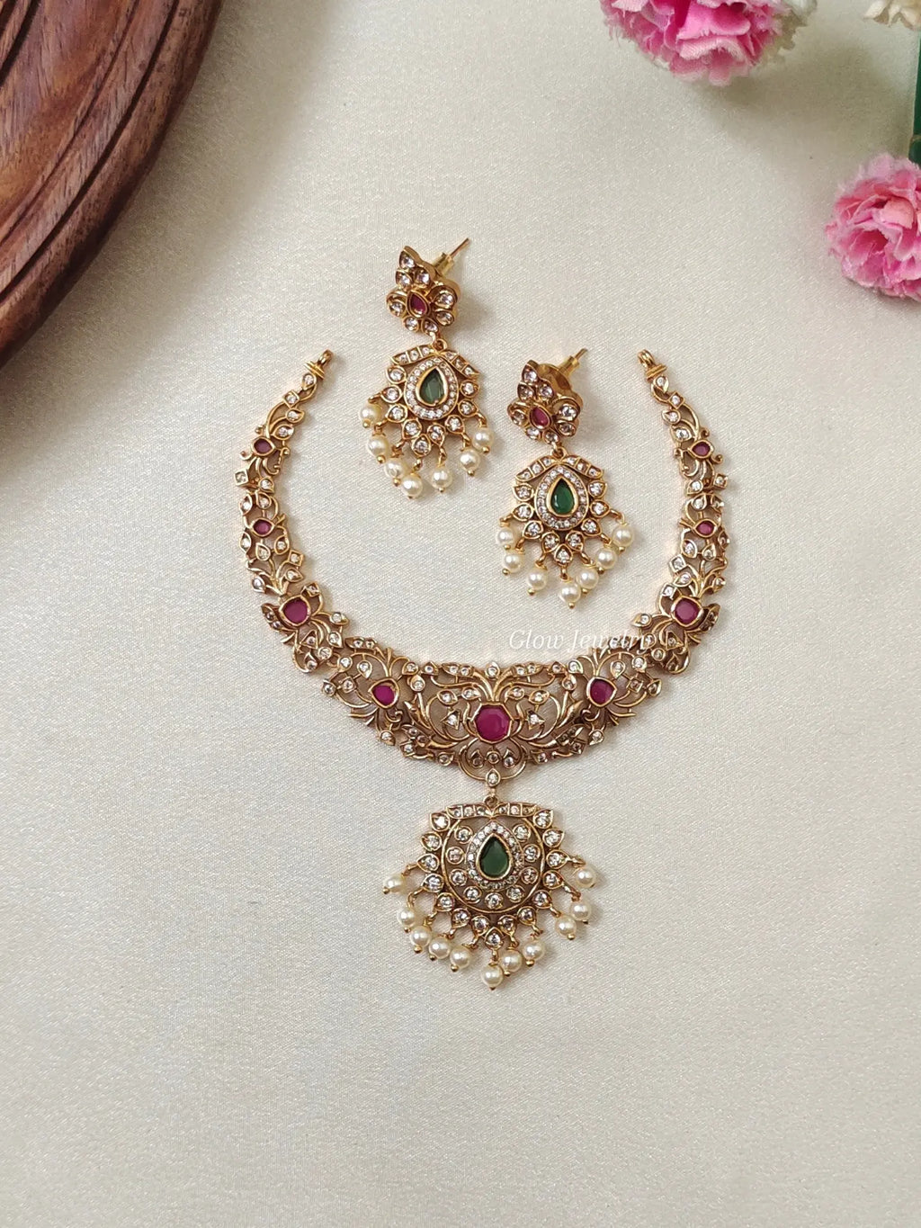 Premium Quality Kundan Polki Necklace