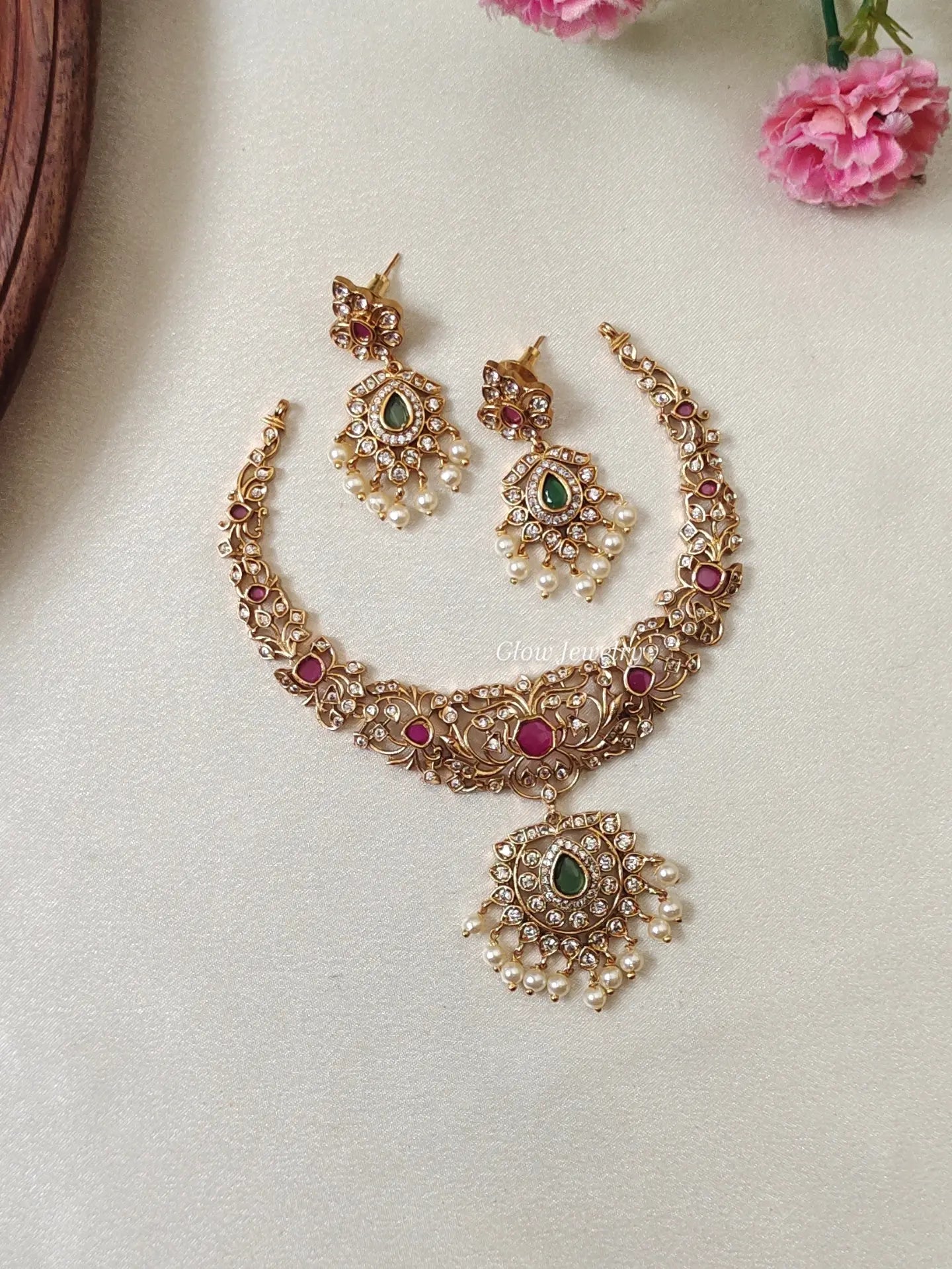 Premium Quality Kundan Polki Necklace