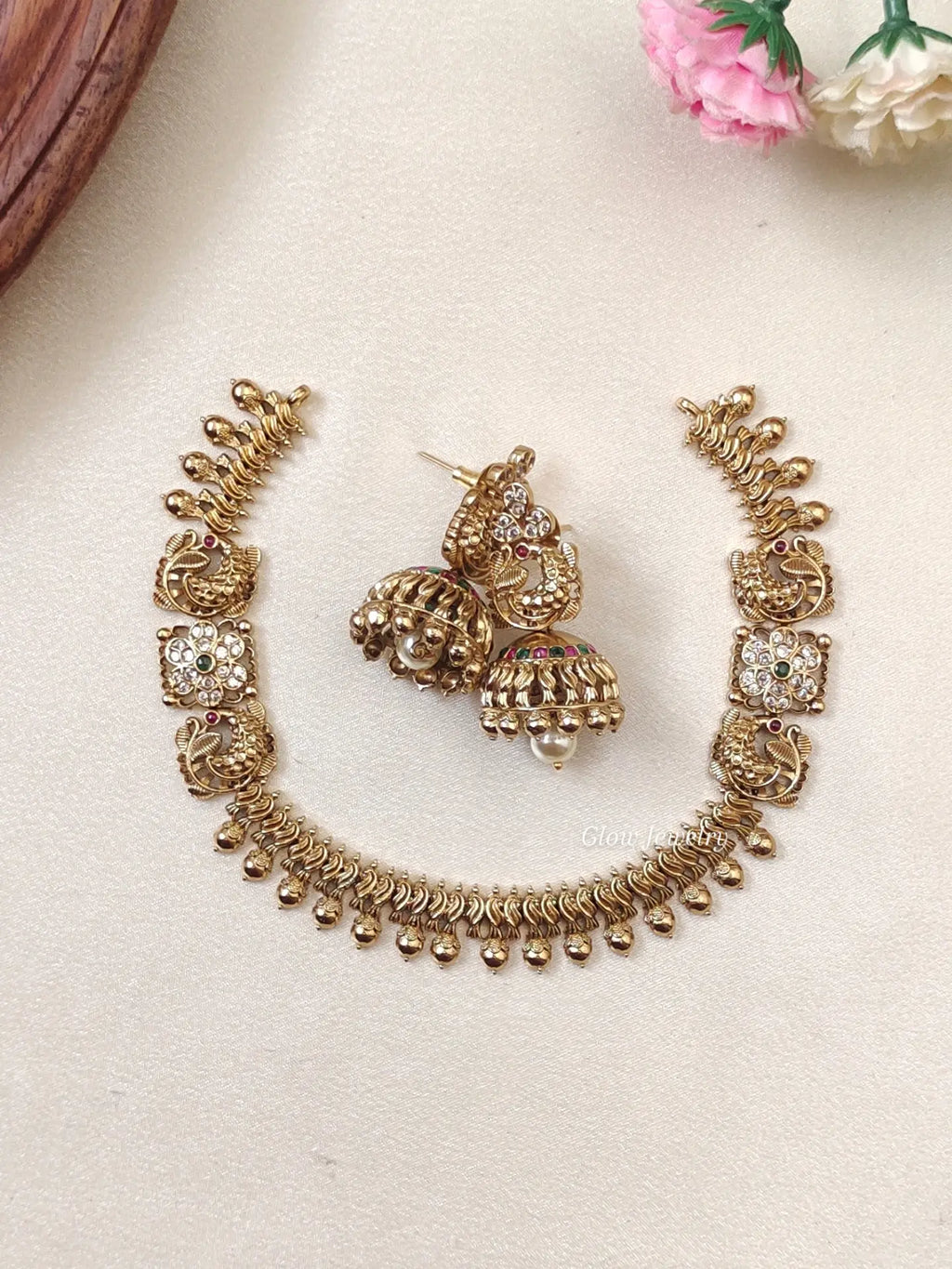 Premium Quality Gold Alike Peacock Necklace