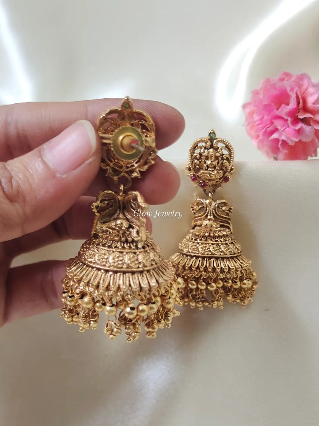Premium Quality Lakshmi Peacock Design Jumka