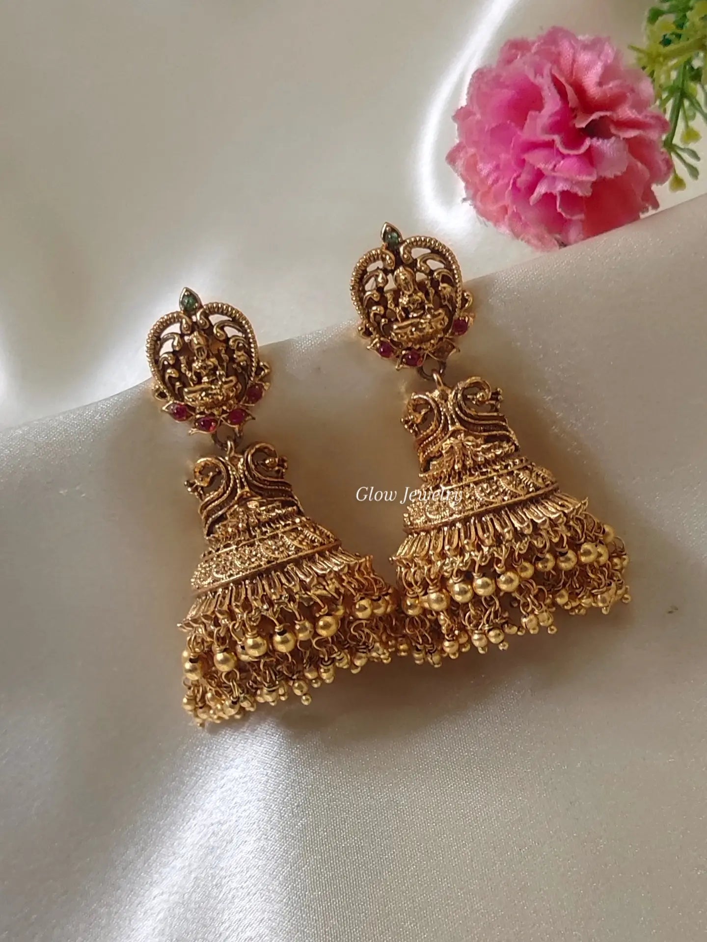 Premium Quality Lakshmi Peacock Design Jumka