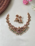 Premium Quality Gold Alike Peacock Design Necklace