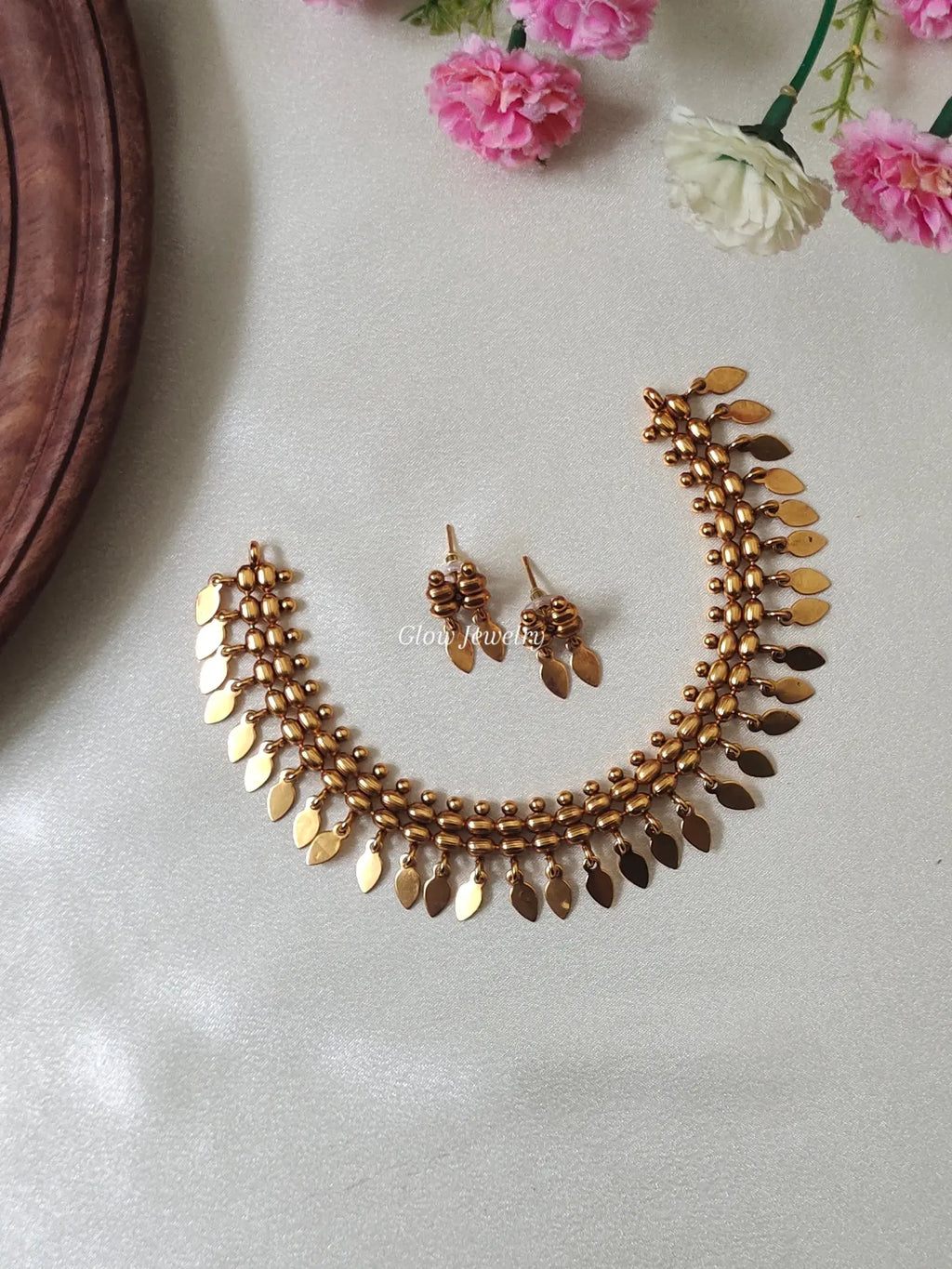 Premium Quality Gold Finish Elakkathali Necklace