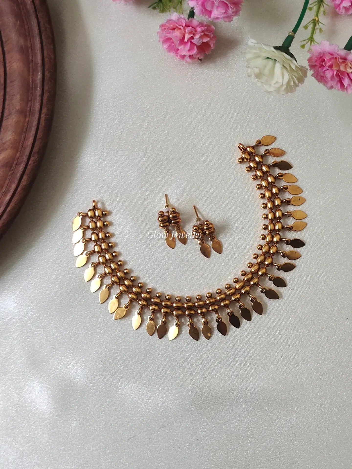 Premium Quality Gold Finish Elakkathali Necklace