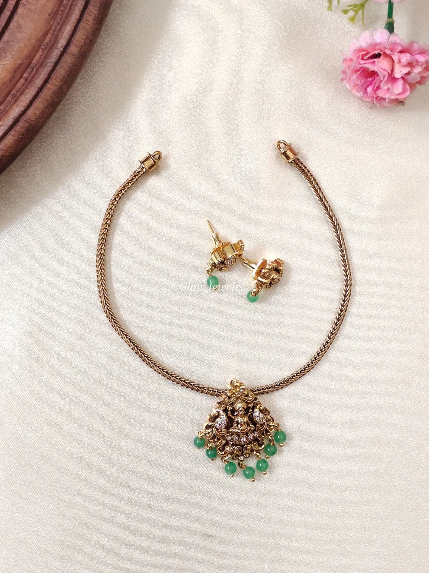 Premium Quality Antique Lakshmi Peacock Necklace