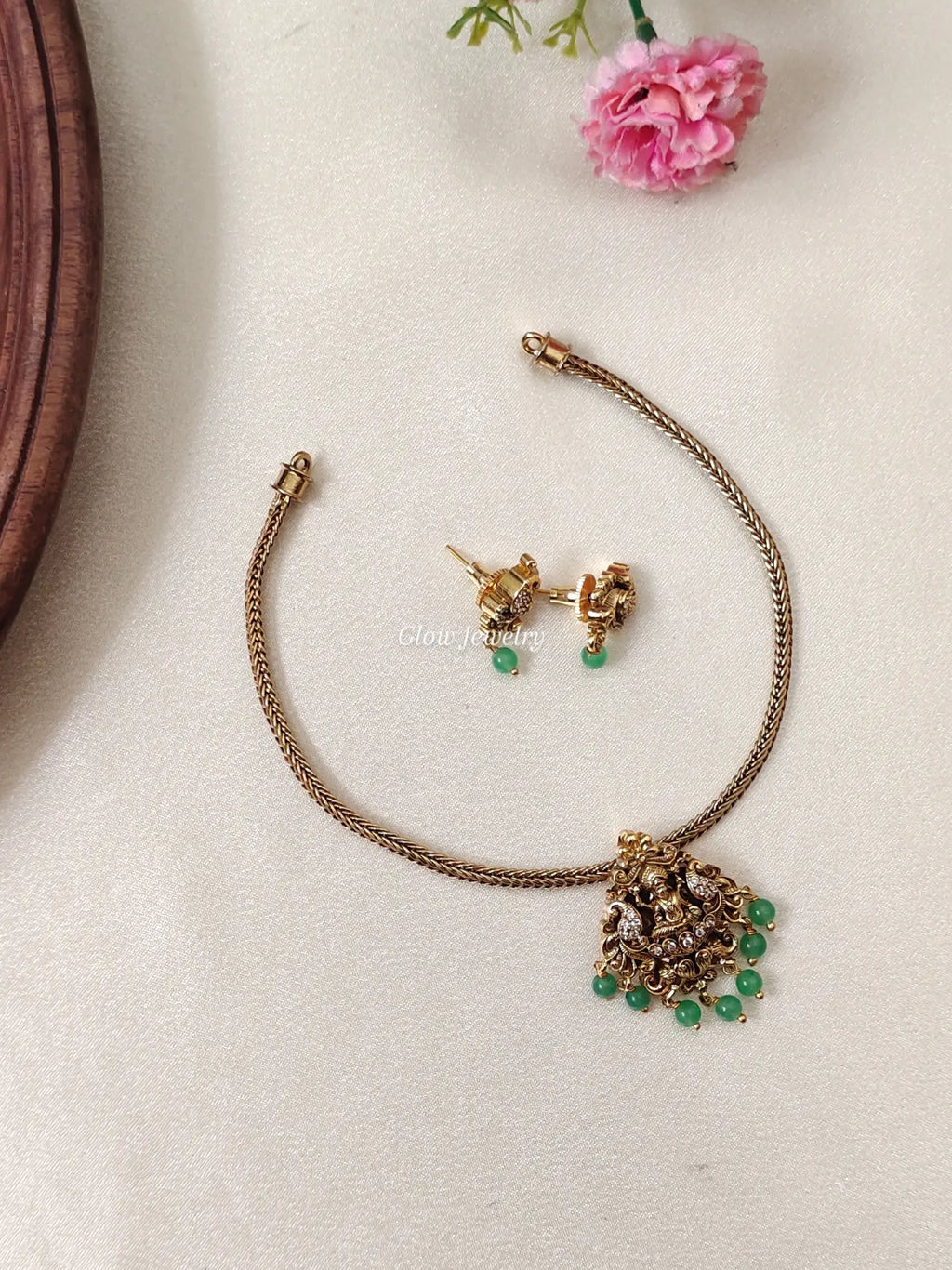 Premium Quality Antique Lakshmi Peacock Necklace