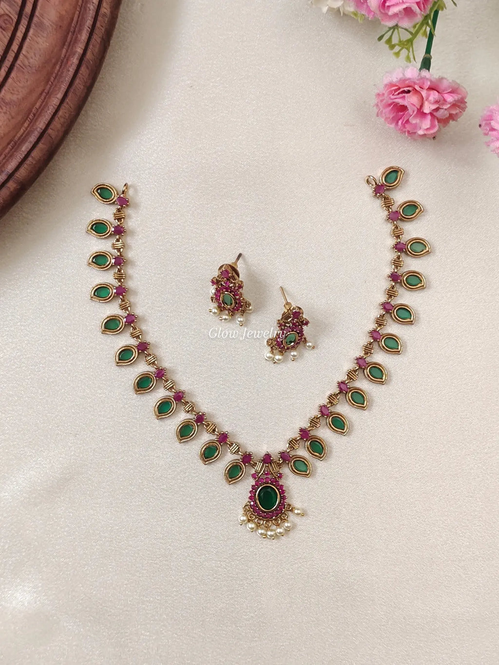 Premium Quality Palakka Mango Necklace