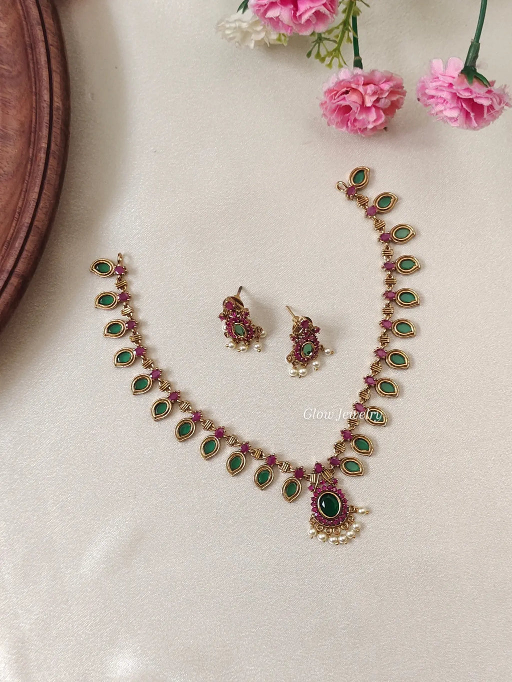 Premium Quality Palakka Mango Necklace