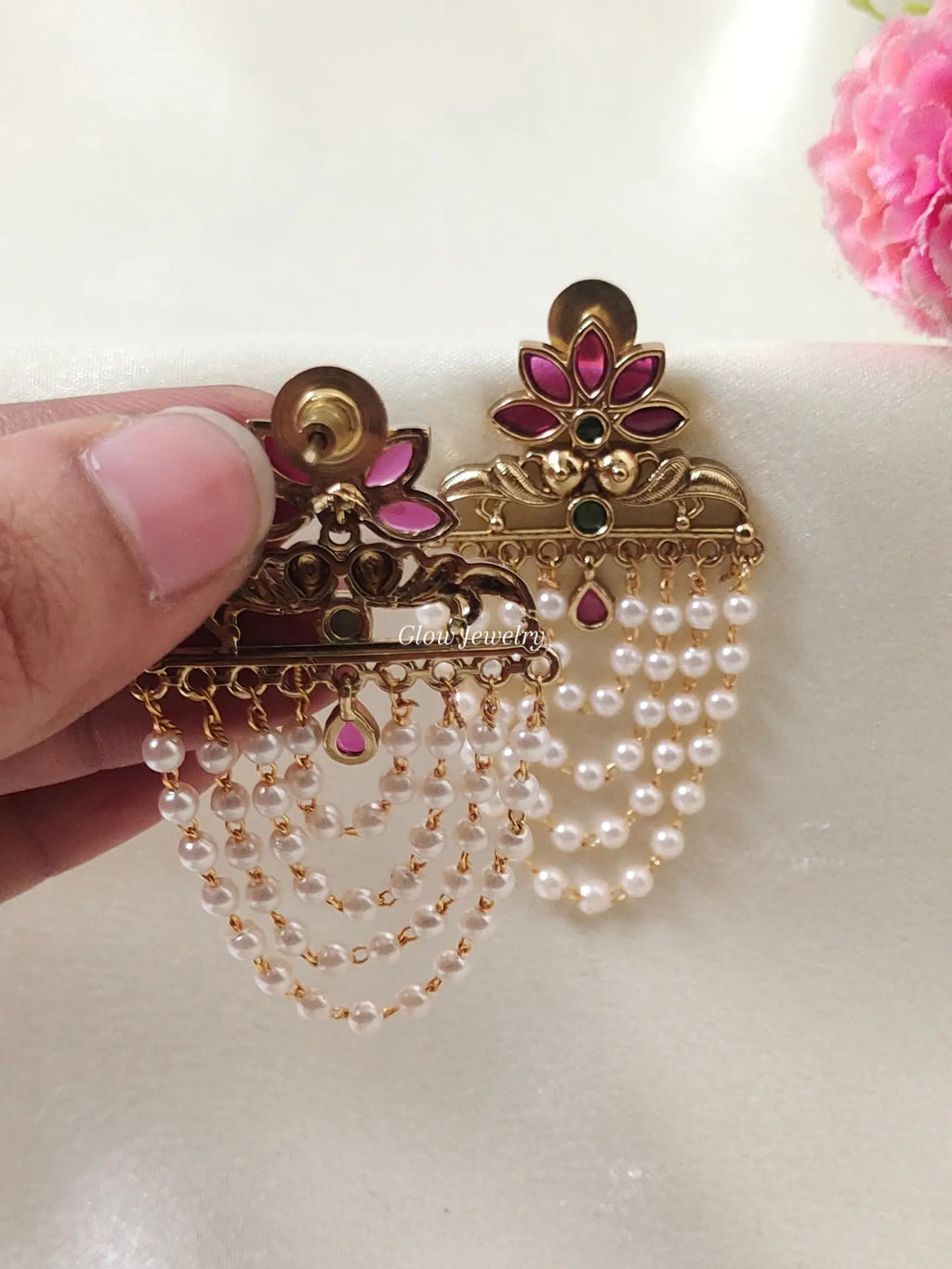 Premium Quality Pearl Layered Chandbali