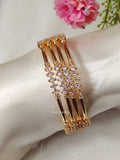 Premium Quality Gold Finish AD Stone Bangles