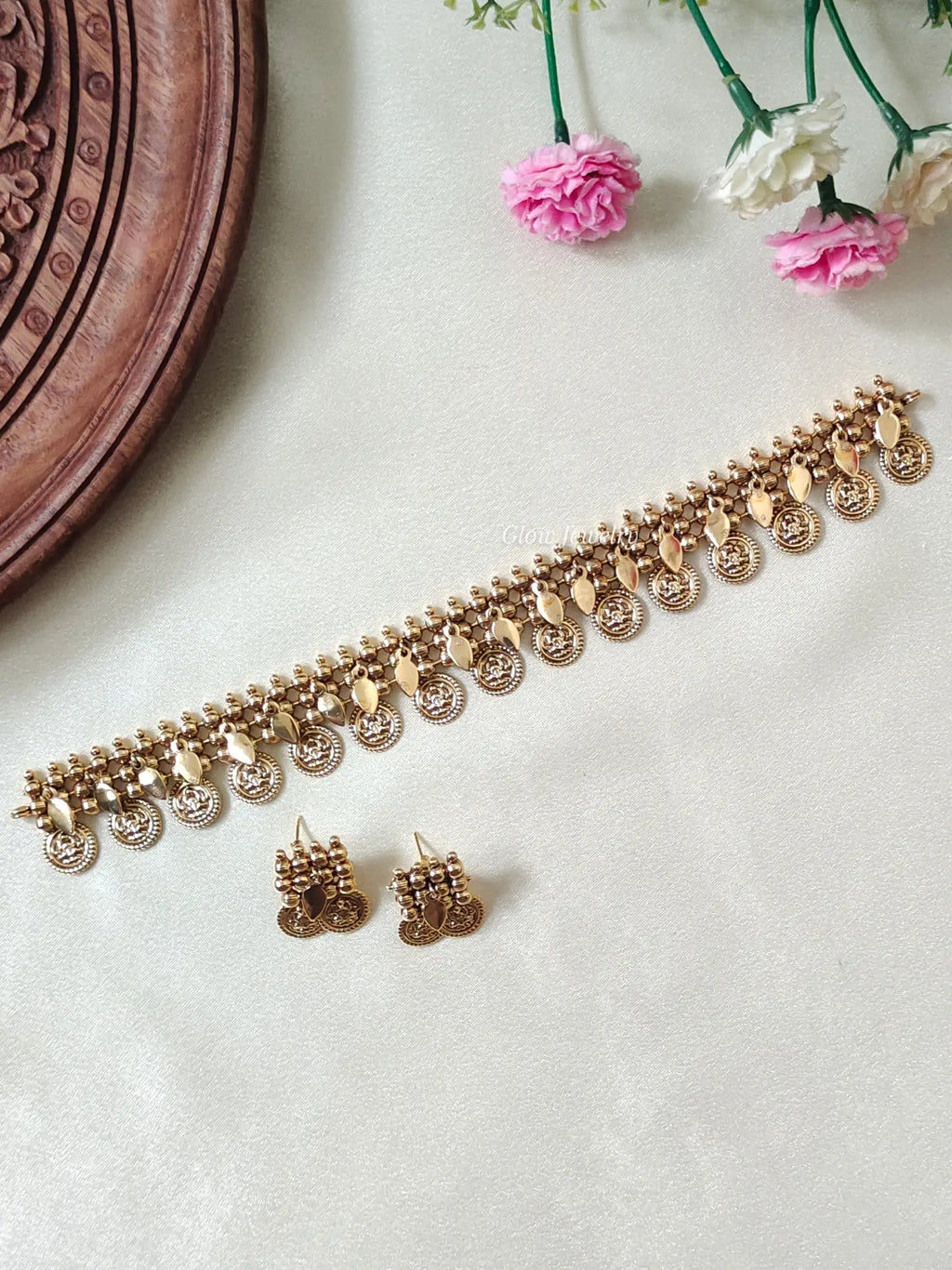 Premium Quality Gold Finish Elakkathali Choker