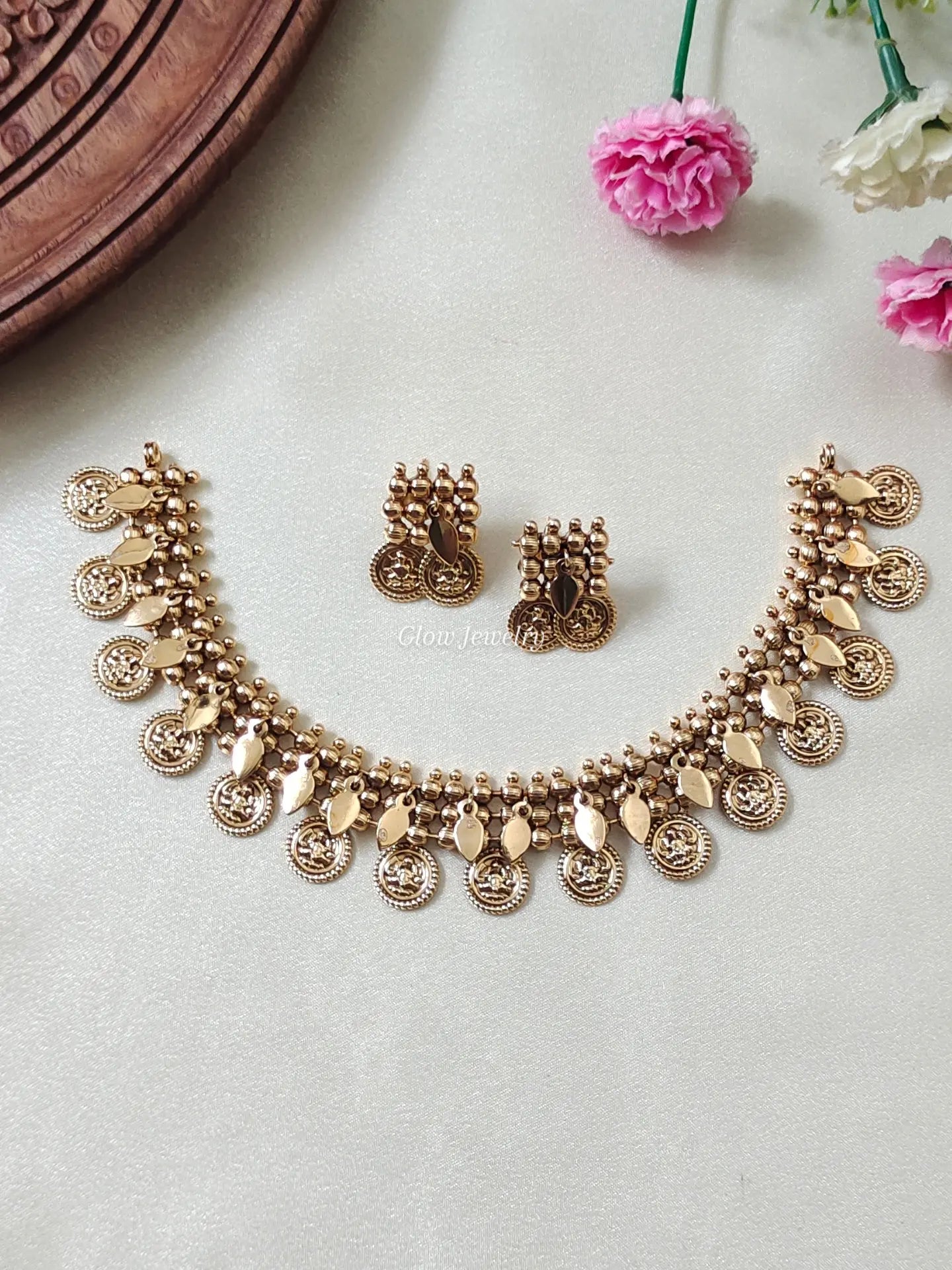 Premium Quality Gold Finish Elakkathali Choker