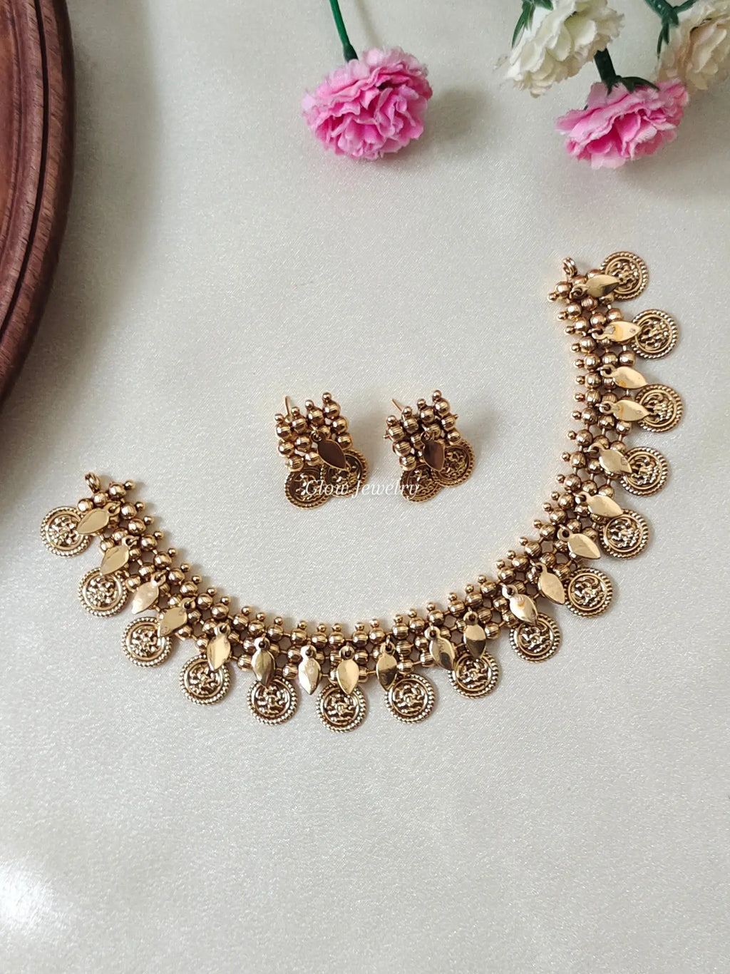 Premium Quality Gold Finish Elakkathali Choker