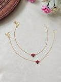 Premium Quality Jadau Lotus Anklets