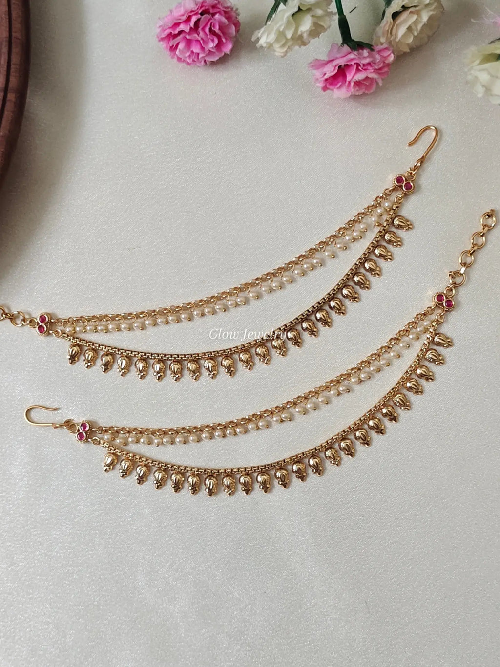 Premium Quality Gold Finish Pearl Maatal