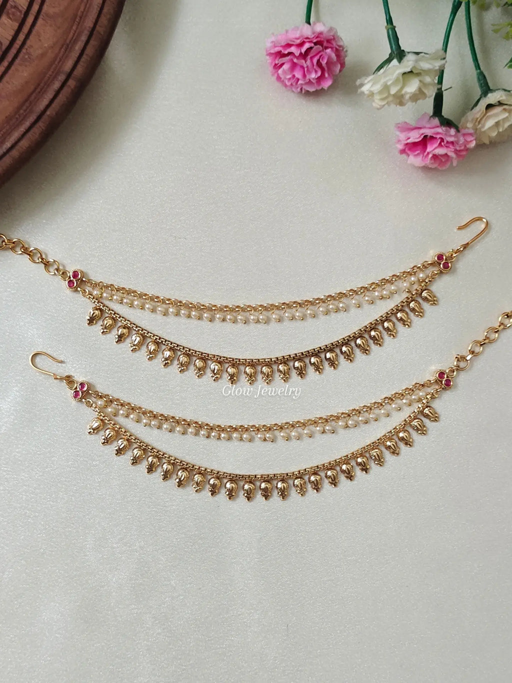 Premium Quality Gold Finish Pearl Maatal