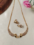 Premium Quality Elephant Design AD Necklace