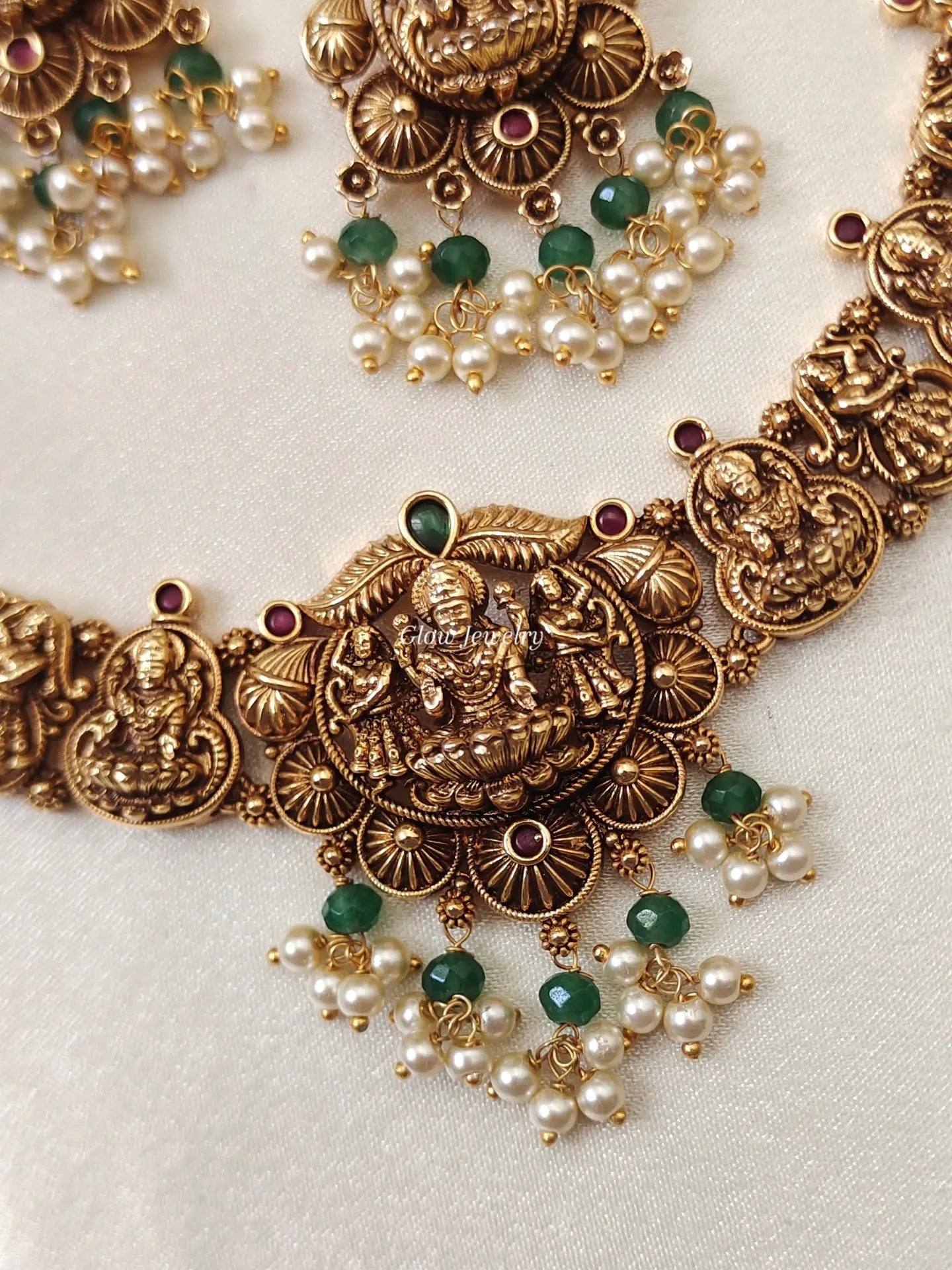 Premium Quality Gold-Alike Lakshmi Necklace