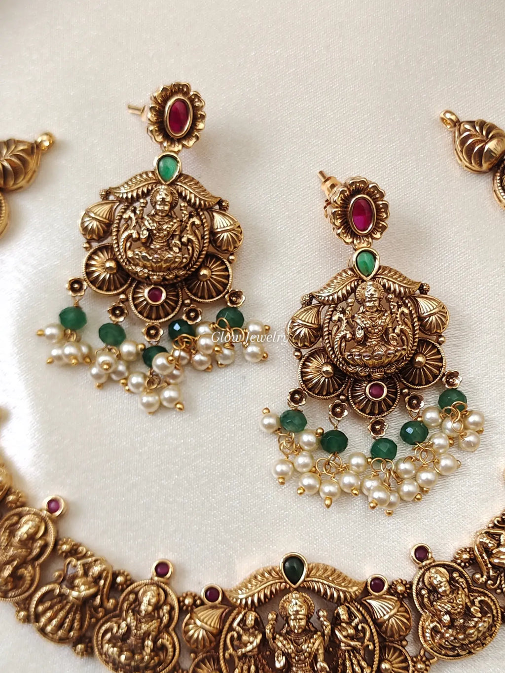 Premium Quality Gold-Alike Lakshmi Necklace